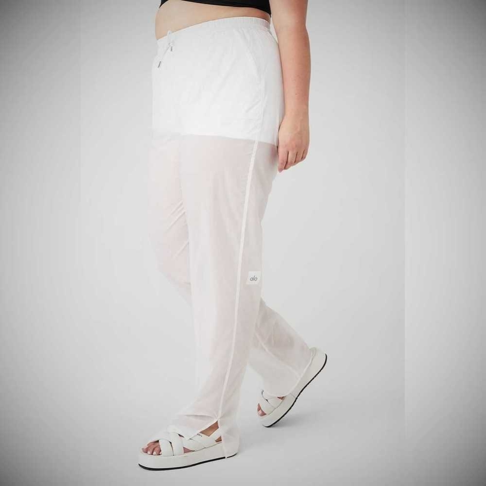 Pantalones Alo Yoga Cloud Nine Mujer Blancos | MX-45PLMV