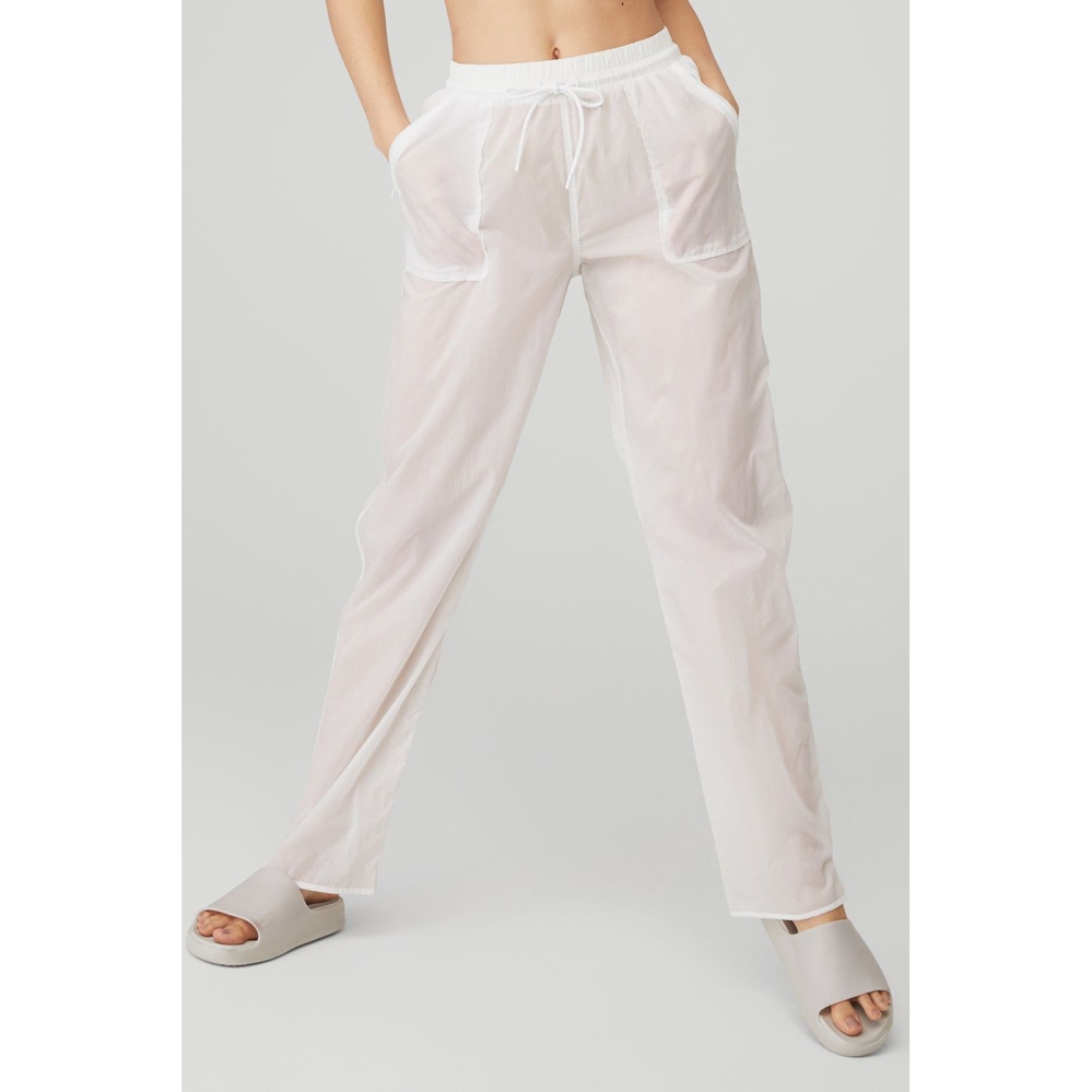 Pantalones Alo Yoga Cloud Nine Mujer Blancos | MX-45PLMV