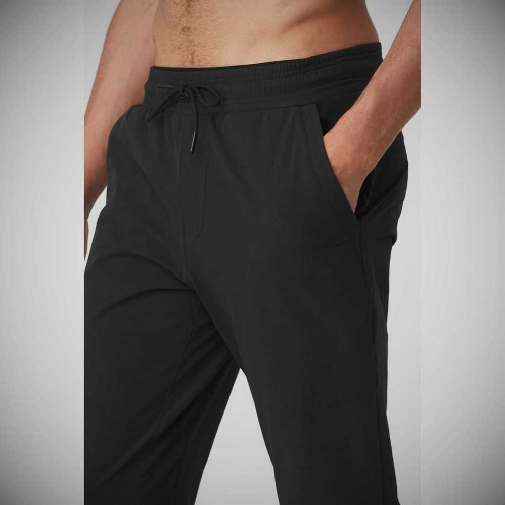 Pantalones Alo Yoga Co-Op 7/8 Hombre Negros | MX-04PZLA