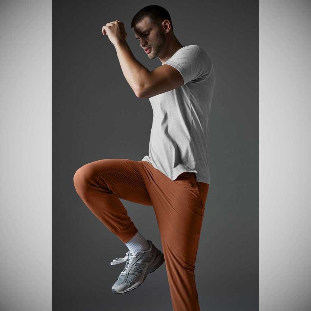 Pantalones Alo Yoga Co-Op 7/8 Hombre Rust | MX-84YPKC