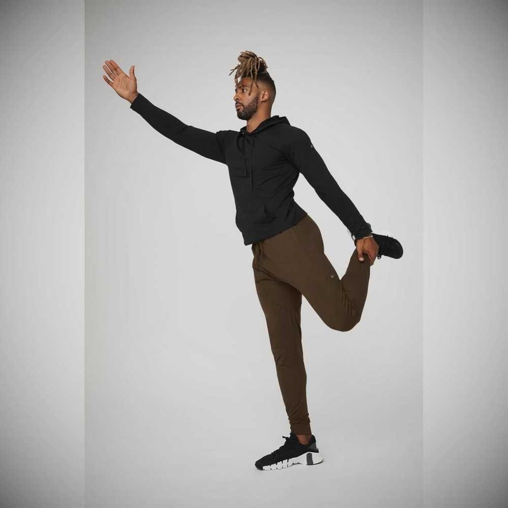 Pantalones Alo Yoga Conquer Revitalize Hombre Cafes | MX-08MIKT