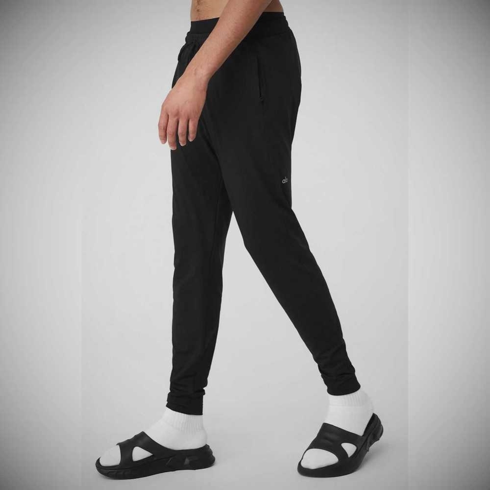 Pantalones Alo Yoga Conquer Revitalize Hombre Negros | MX-59SQHG