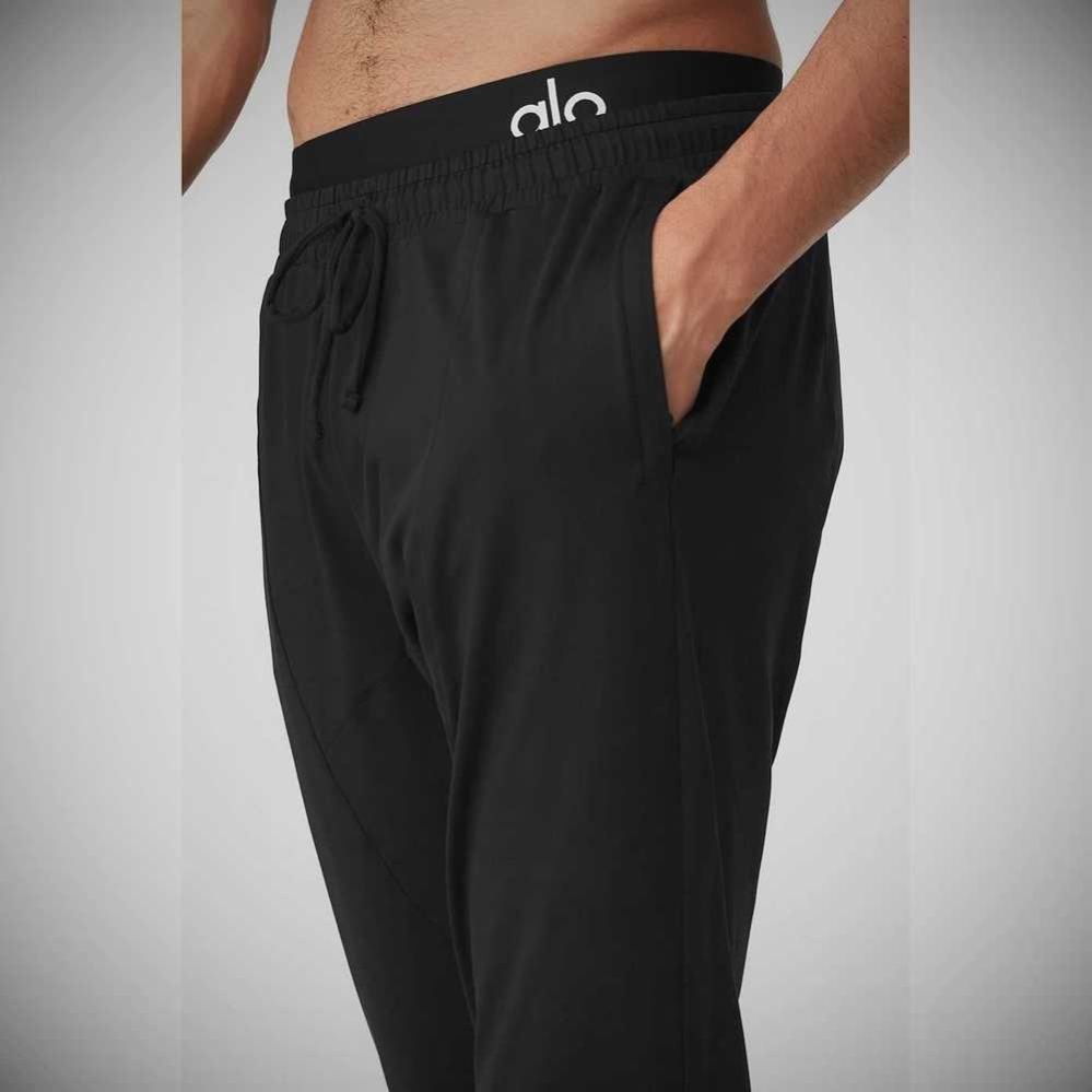 Pantalones Alo Yoga Conquer Revitalize Hombre Negros | MX-59SQHG