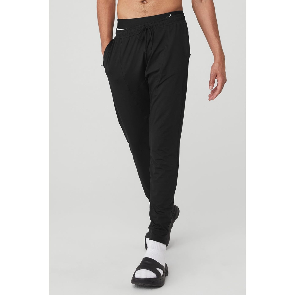 Pantalones Alo Yoga Conquer Revitalize Hombre Negros | MX-59SQHG