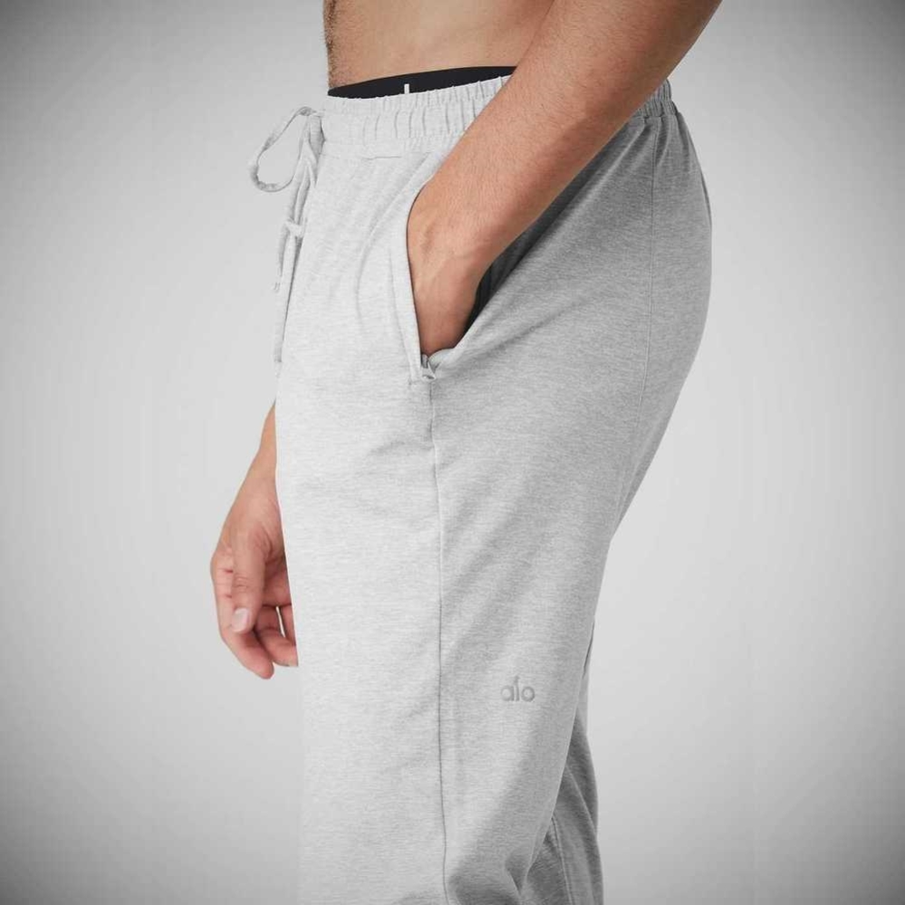 Pantalones Alo Yoga Conquer Revitalize Hombre Grises | MX-67MXTP