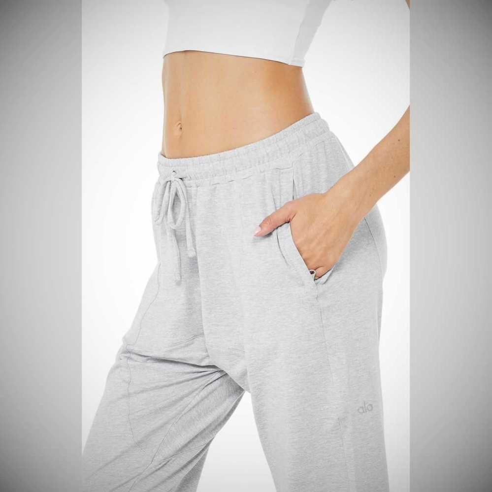 Pantalones Alo Yoga Conquer Revitalize Mujer Grises | MX-57SBXY