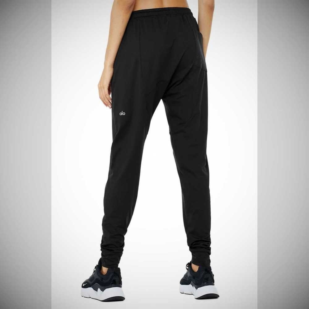 Pantalones Alo Yoga Conquer Revitalize Mujer Negros | MX-75AWBM