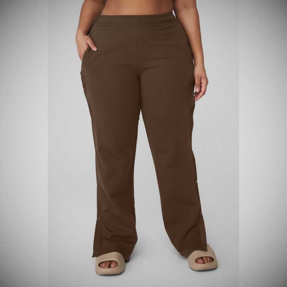 Pantalones Alo Yoga Courtside Tearaway Snap Mujer Cafes | MX-26WSVE