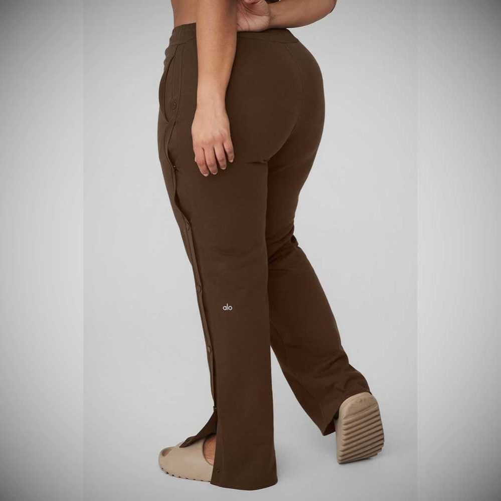 Pantalones Alo Yoga Courtside Tearaway Snap Mujer Cafes | MX-26WSVE