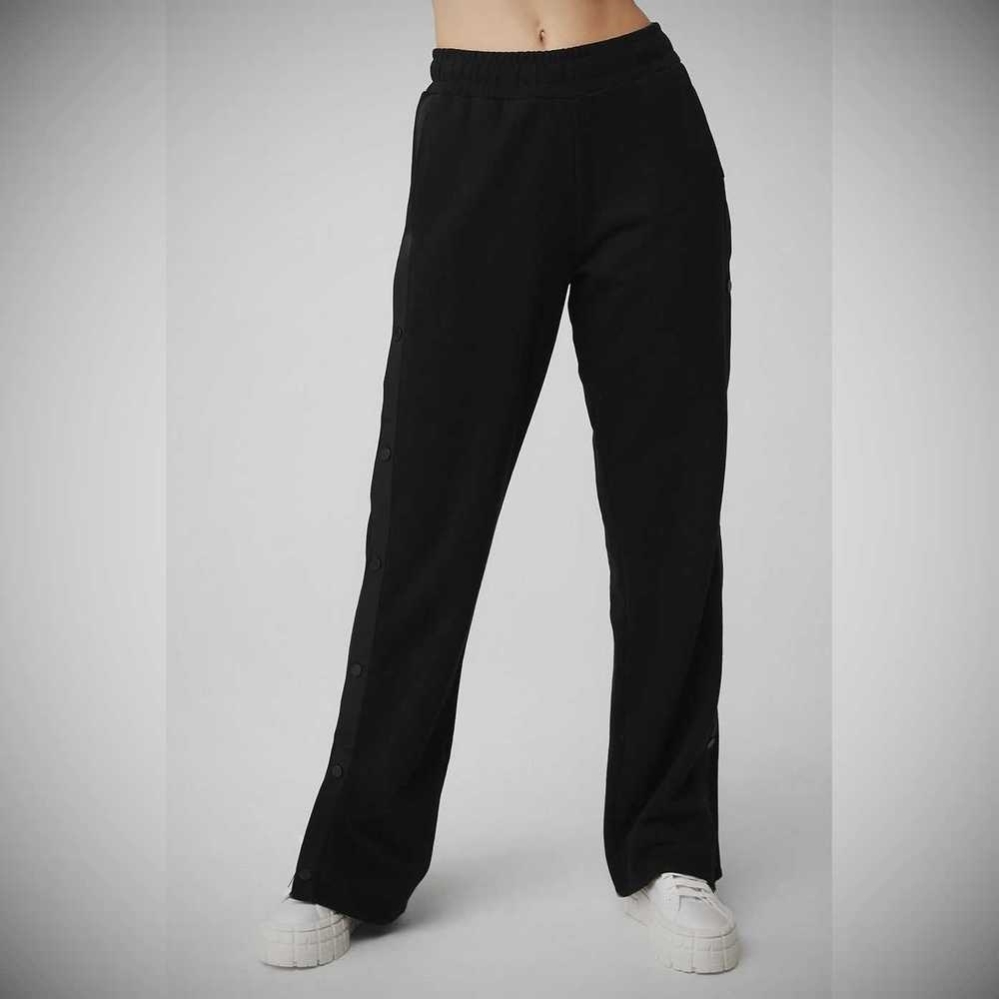 Pantalones Alo Yoga Courtside Tearaway Snap Mujer Negros | MX-69QBIC