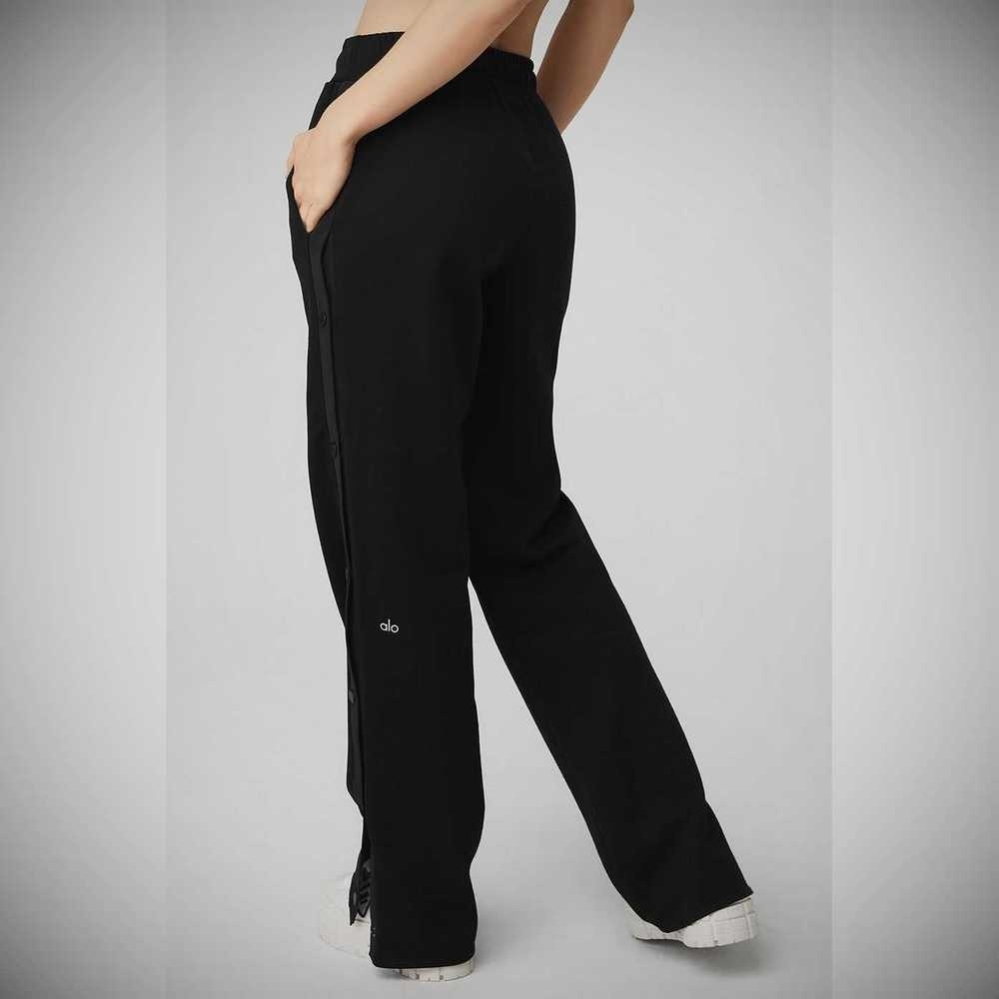 Pantalones Alo Yoga Courtside Tearaway Snap Mujer Negros | MX-69QBIC