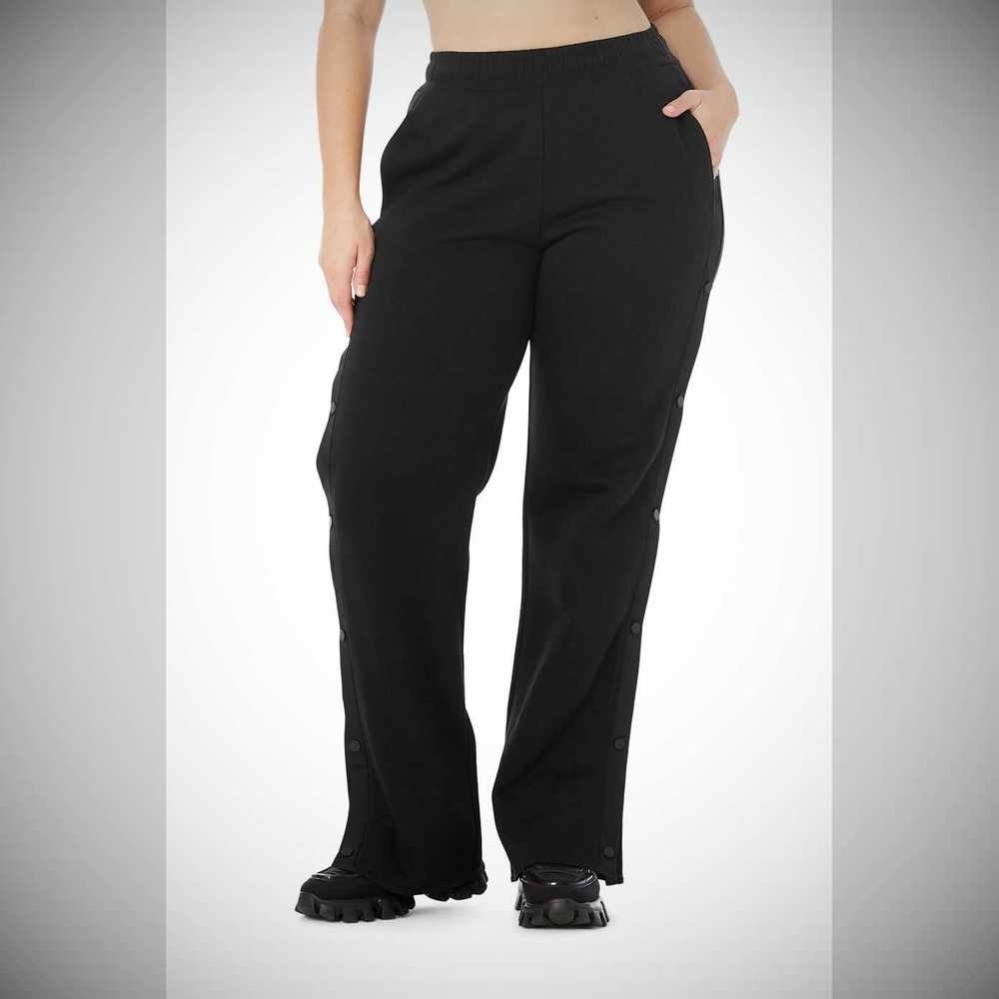 Pantalones Alo Yoga Courtside Tearaway Snap Mujer Negros | MX-69QBIC