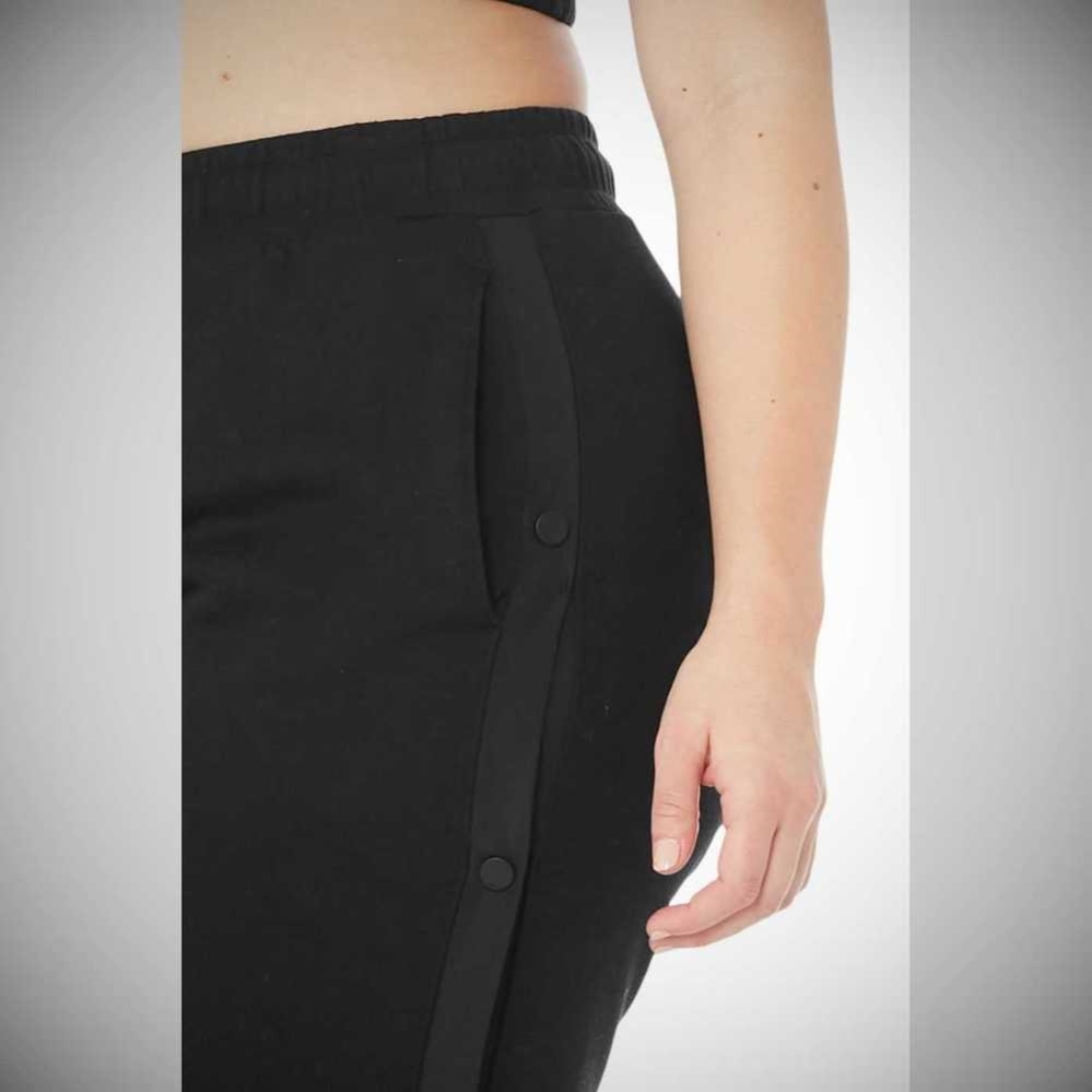 Pantalones Alo Yoga Courtside Tearaway Snap Mujer Negros | MX-69QBIC