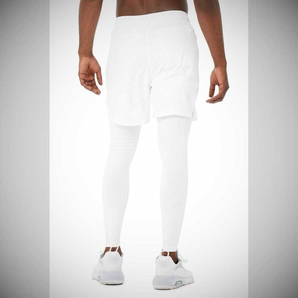 Pantalones Alo Yoga Estabilidade 2-In-1 Hombre Blancos | MX-82CXNQ