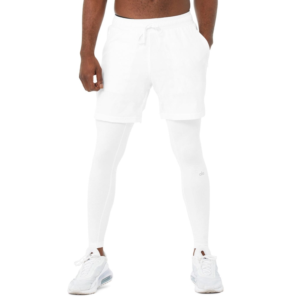 Pantalones Alo Yoga Estabilidade 2-In-1 Hombre Blancos | MX-82CXNQ