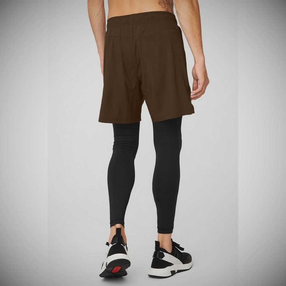 Pantalones Alo Yoga Estabilidade 2-In-1 Hombre Cafes Negros | MX-95EASH