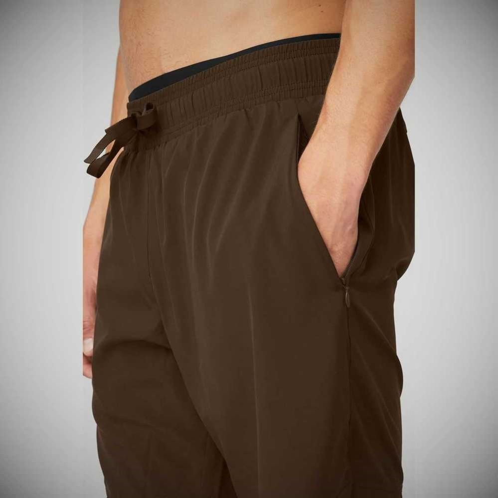 Pantalones Alo Yoga Estabilidade 2-In-1 Hombre Cafes Negros | MX-95EASH