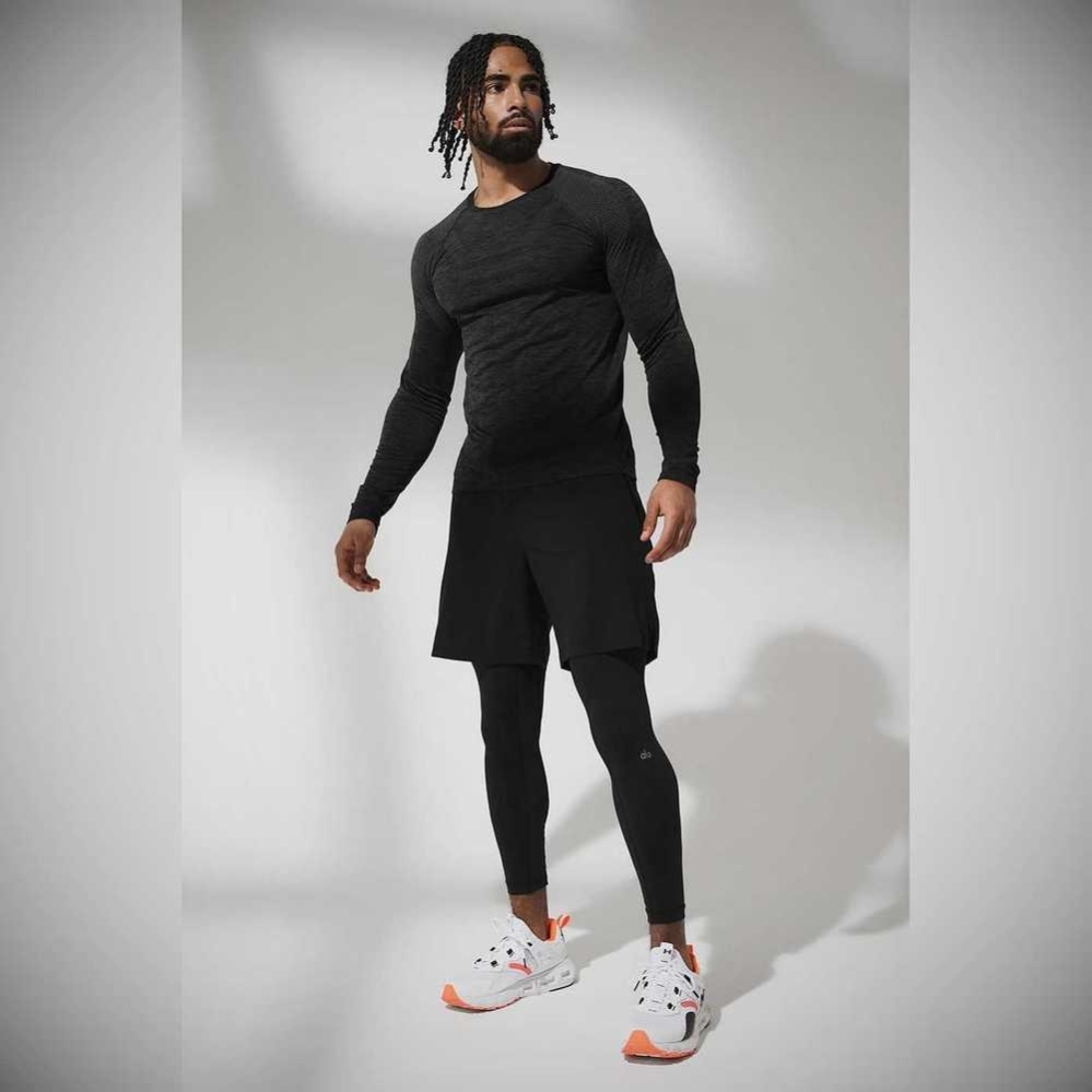 Pantalones Alo Yoga Estabilidade 2-In-1 Hombre Negros | MX-97WNYP