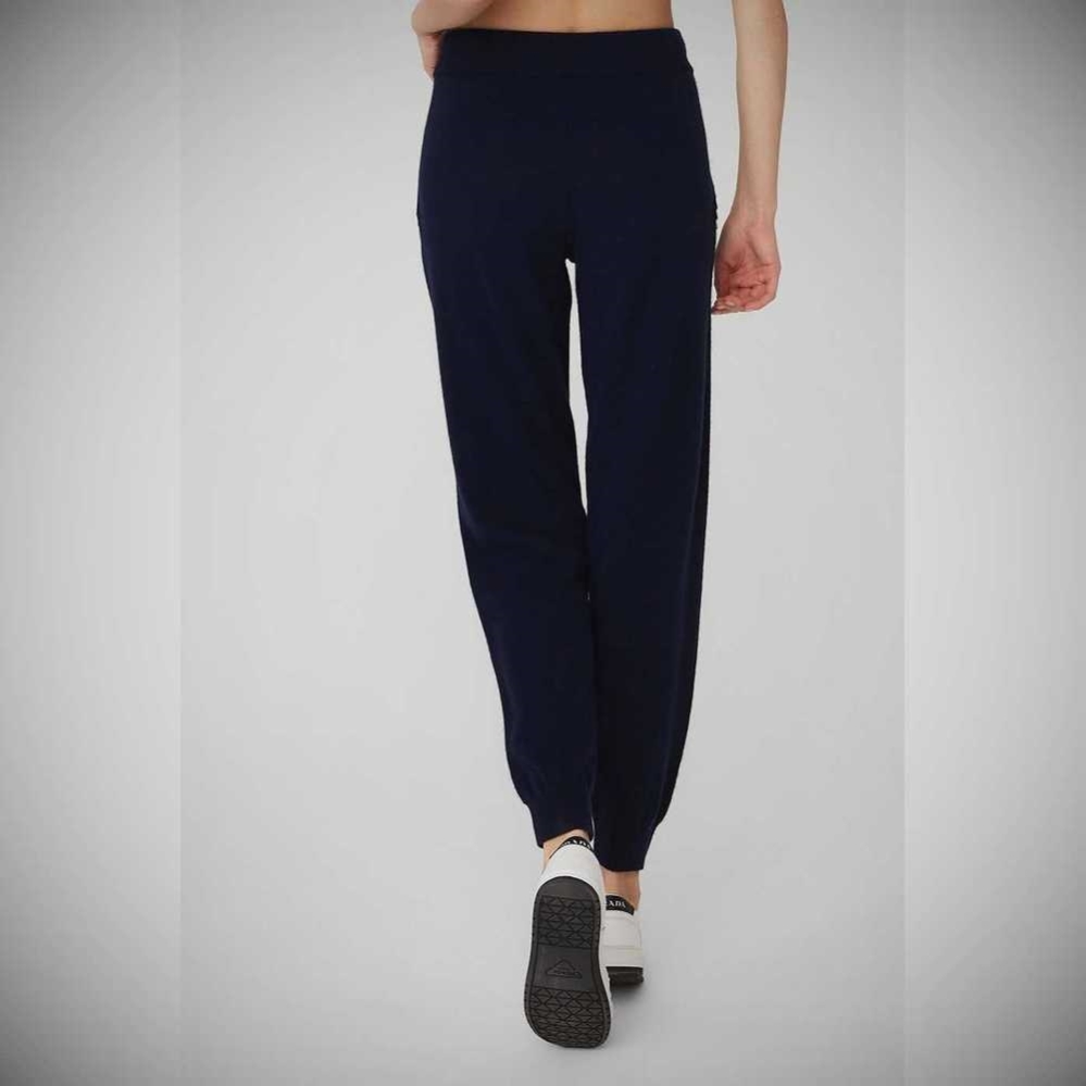 Pantalones Alo Yoga High-Cintura Cashmere Jet Set Mujer Azul Marino | MX-16PDEX