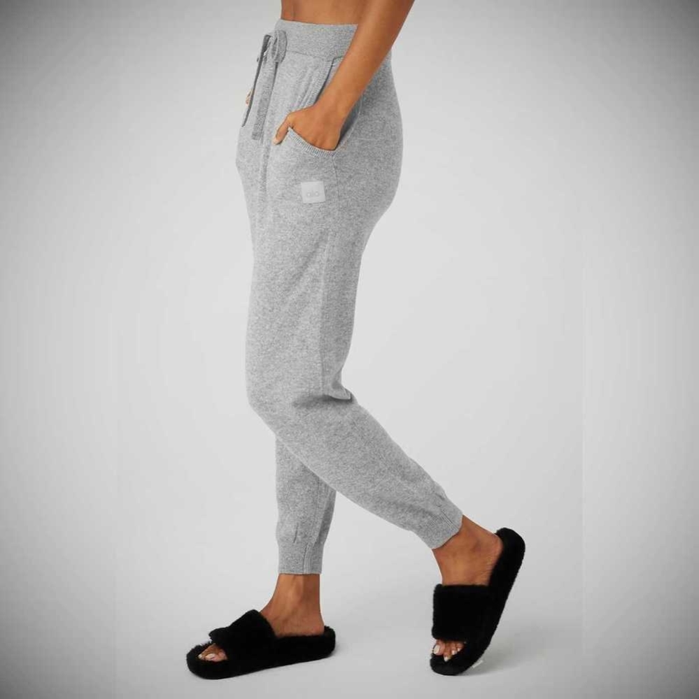 Pantalones Alo Yoga High-Cintura Cashmere Jet Set Mujer Grises | MX-21BUGM