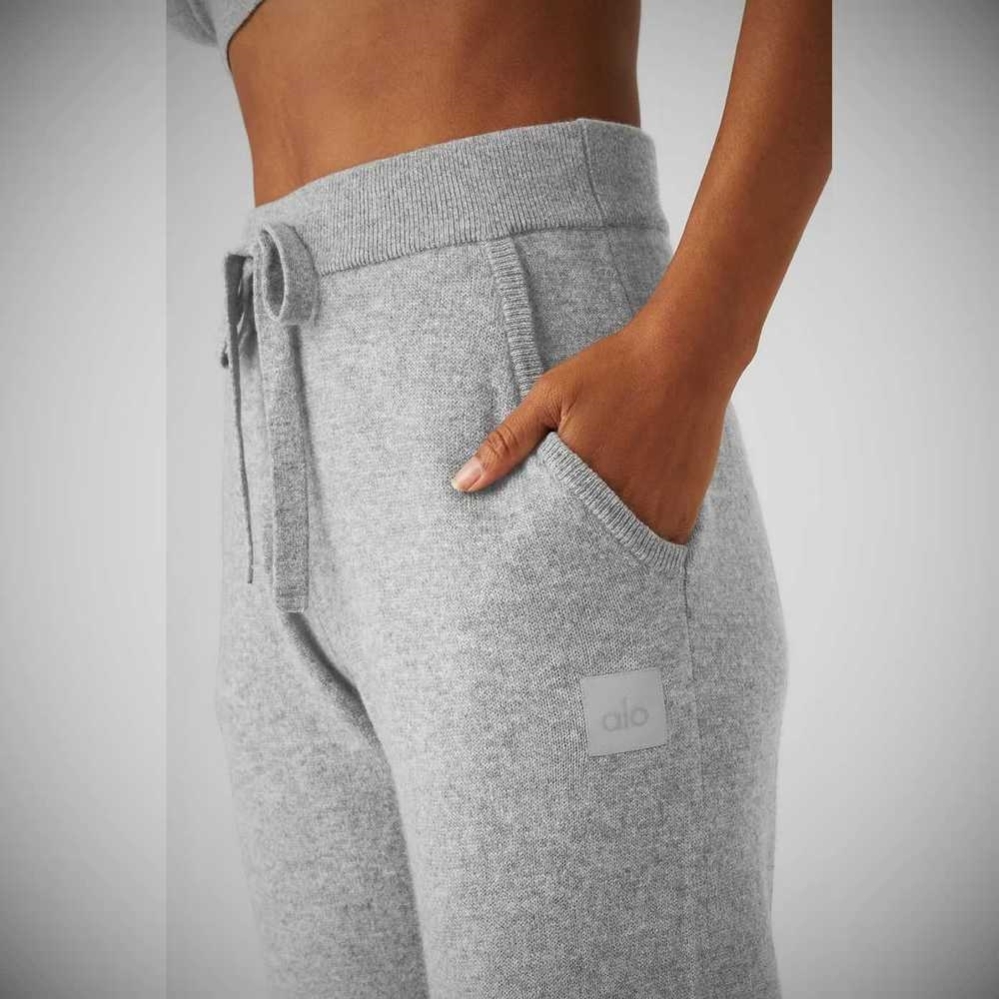 Pantalones Alo Yoga High-Cintura Cashmere Jet Set Mujer Grises | MX-21BUGM