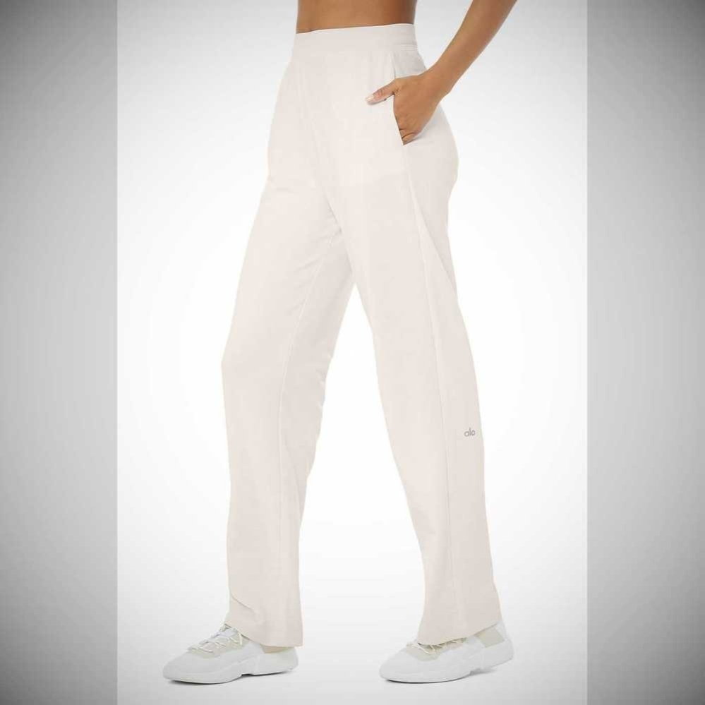 Pantalones Alo Yoga High-Cintura Dreamy Anchos Mujer Blancos | MX-98PYEB