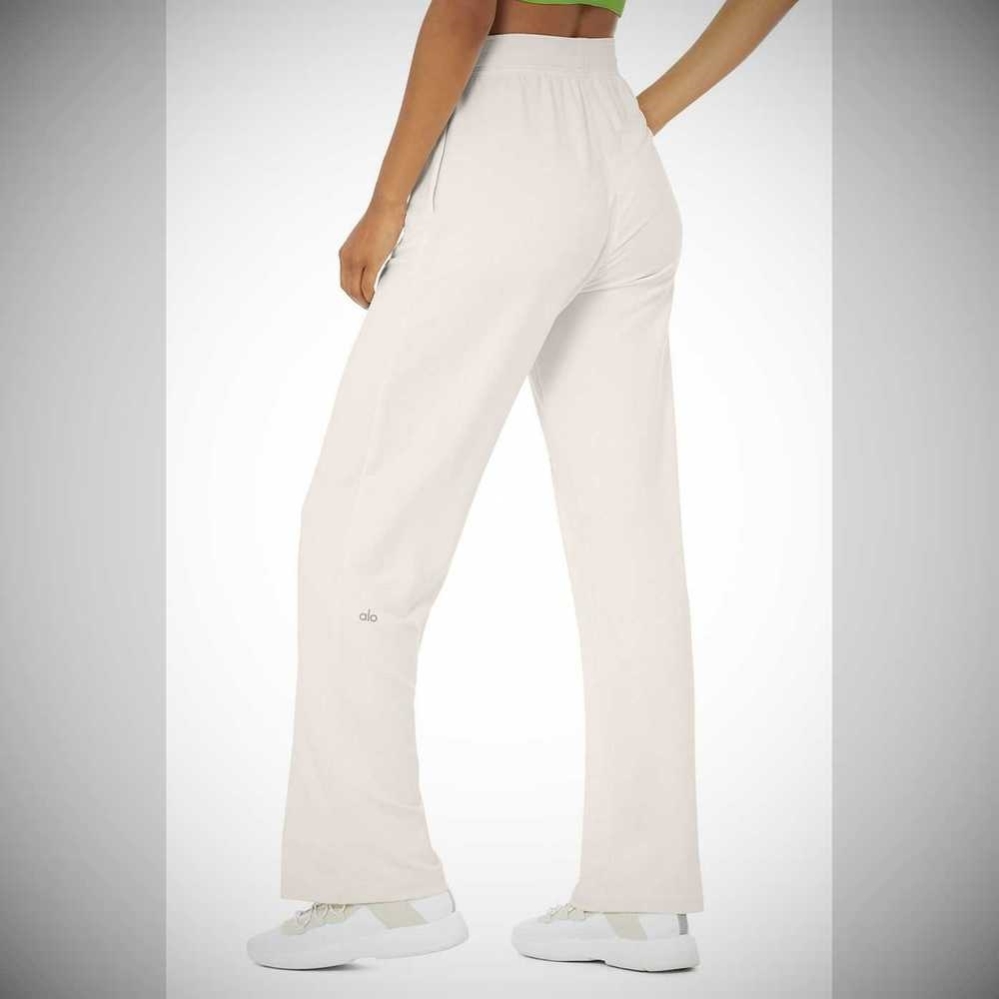 Pantalones Alo Yoga High-Cintura Dreamy Anchos Mujer Blancos | MX-98PYEB