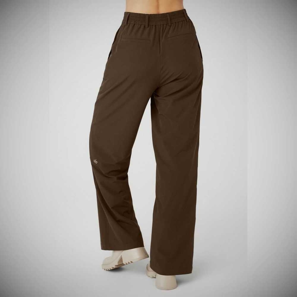 Pantalones Alo Yoga High-Cintura Pursuit Trouser Mujer Cafes | MX-21ZSML