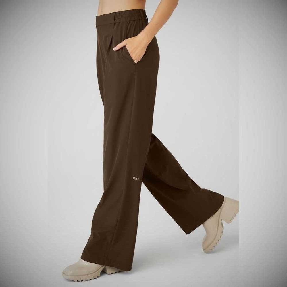 Pantalones Alo Yoga High-Cintura Pursuit Trouser Mujer Cafes | MX-21ZSML