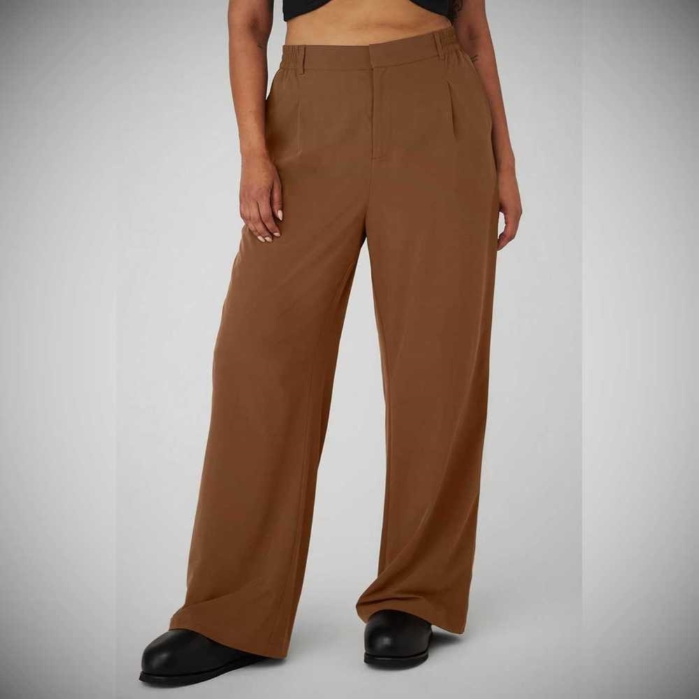 Pantalones Alo Yoga High-Cintura Pursuit Trouser Mujer Marrom | MX-23OEGR