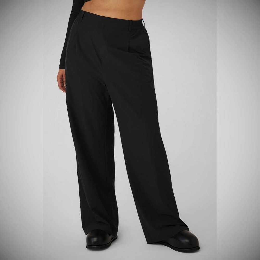 Pantalones Alo Yoga High-Cintura Pursuit Trouser Mujer Negros | MX-84HKZF