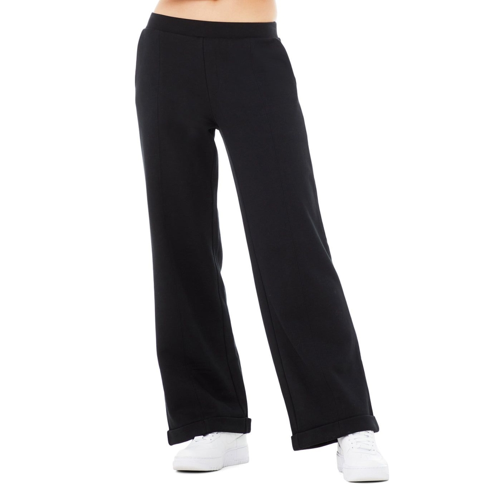 Pantalones Alo Yoga High-Cintura Trouser Anchos Leg Mujer Negros | MX-70ASNY