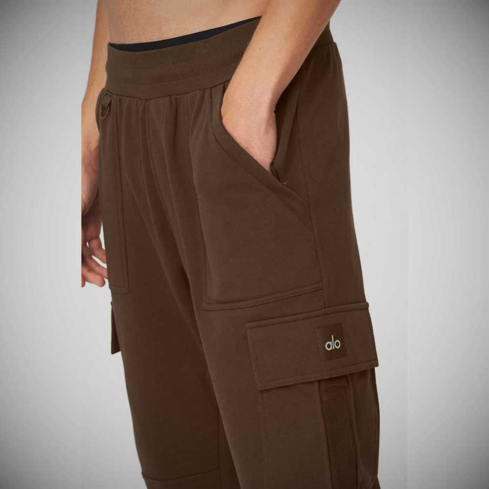 Pantalones Alo Yoga Highline Cargo Hombre Cafes | MX-58WDHC