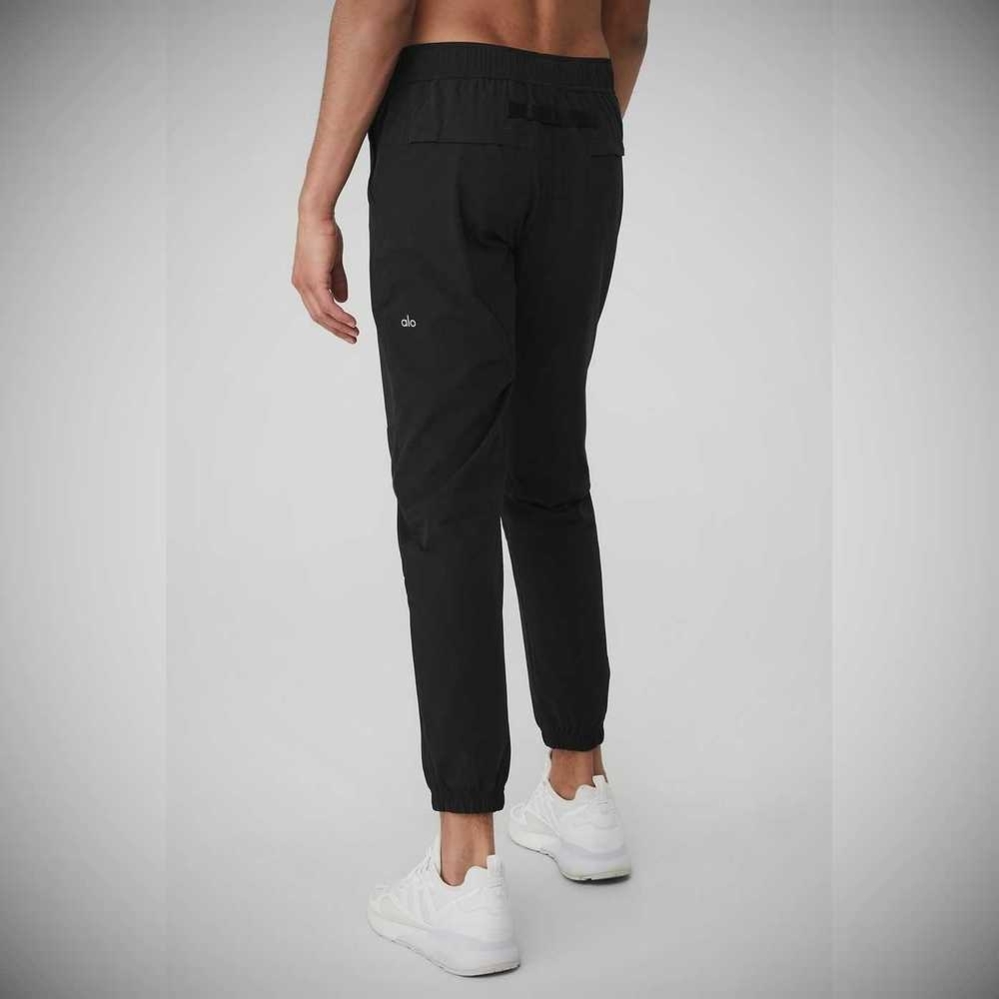 Pantalones Alo Yoga Talus Tech Hombre Negros | MX-38JBDE