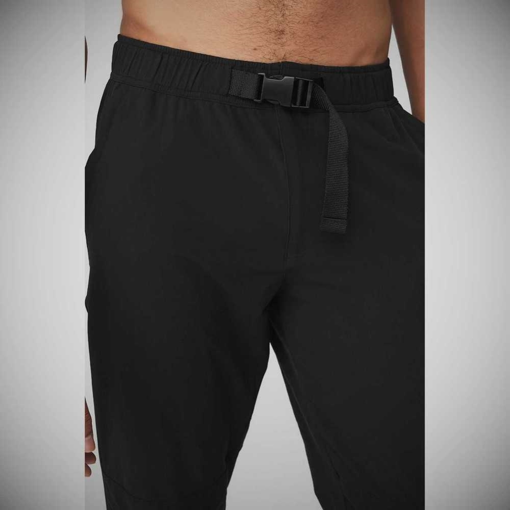 Pantalones Alo Yoga Talus Tech Hombre Negros | MX-38JBDE