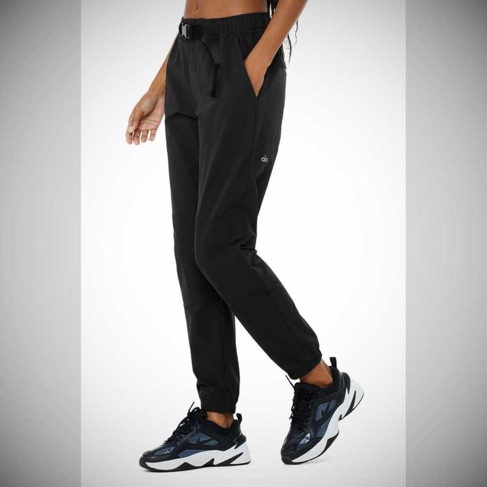 Pantalones Alo Yoga Talus Tech Mujer Negros | MX-36RXQI