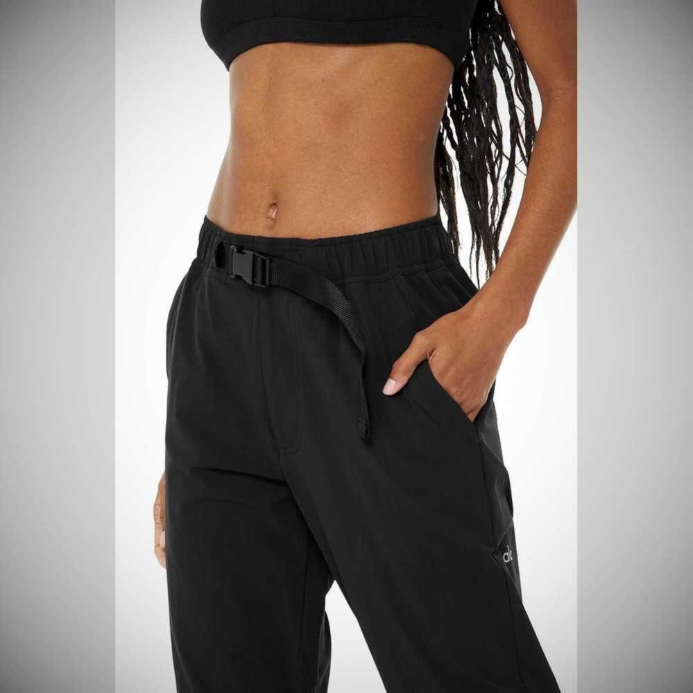 Pantalones Alo Yoga Talus Tech Mujer Negros | MX-36RXQI