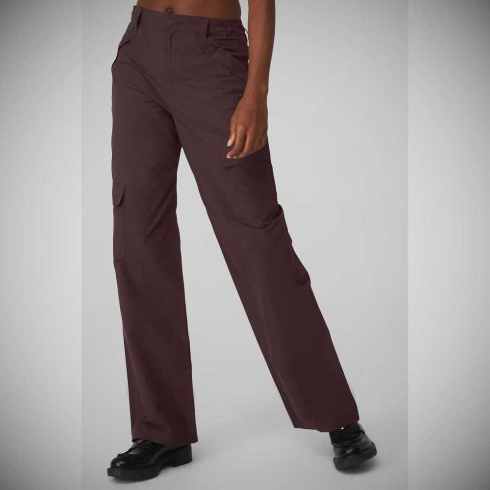 Pantalones Alo Yoga The Edge Trouser Mujer Morados Grises | MX-41LYRZ