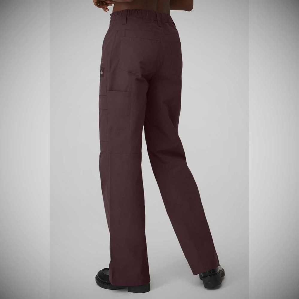 Pantalones Alo Yoga The Edge Trouser Mujer Morados Grises | MX-41LYRZ