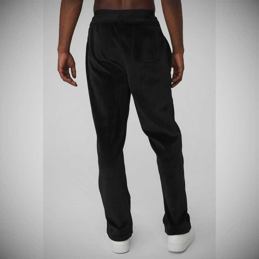 Pantalones Alo Yoga Velour Baller Hombre Negros | MX-47VJIH