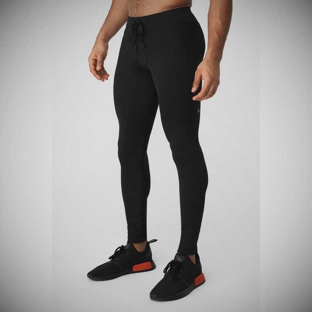 Pantalones Alo Yoga Warrior Compression Hombre Negros | MX-41XUKB