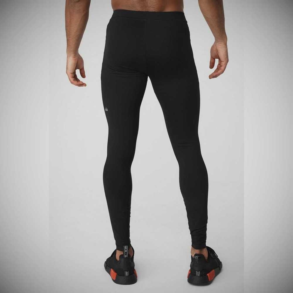 Pantalones Alo Yoga Warrior Compression Hombre Negros | MX-41XUKB