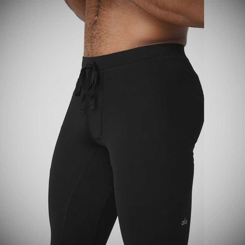 Pantalones Alo Yoga Warrior Compression Hombre Negros | MX-41XUKB