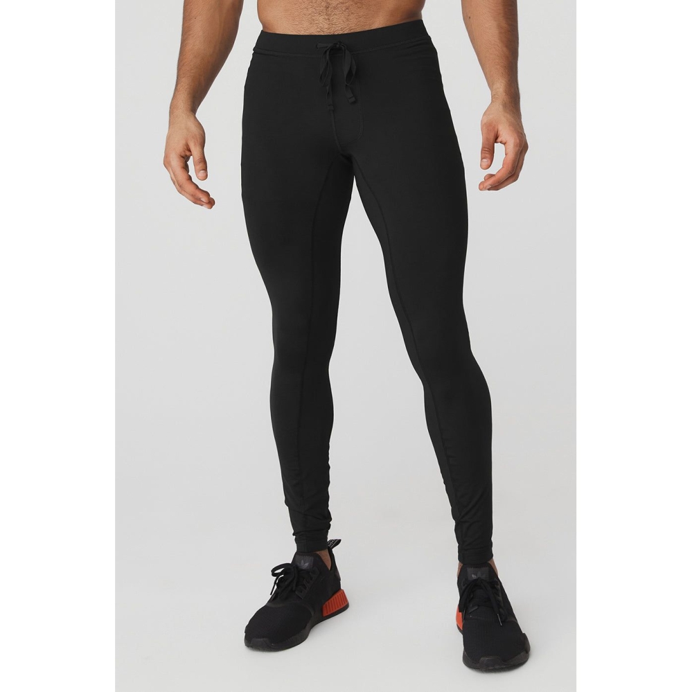 Pantalones Alo Yoga Warrior Compression Hombre Negros | MX-41XUKB