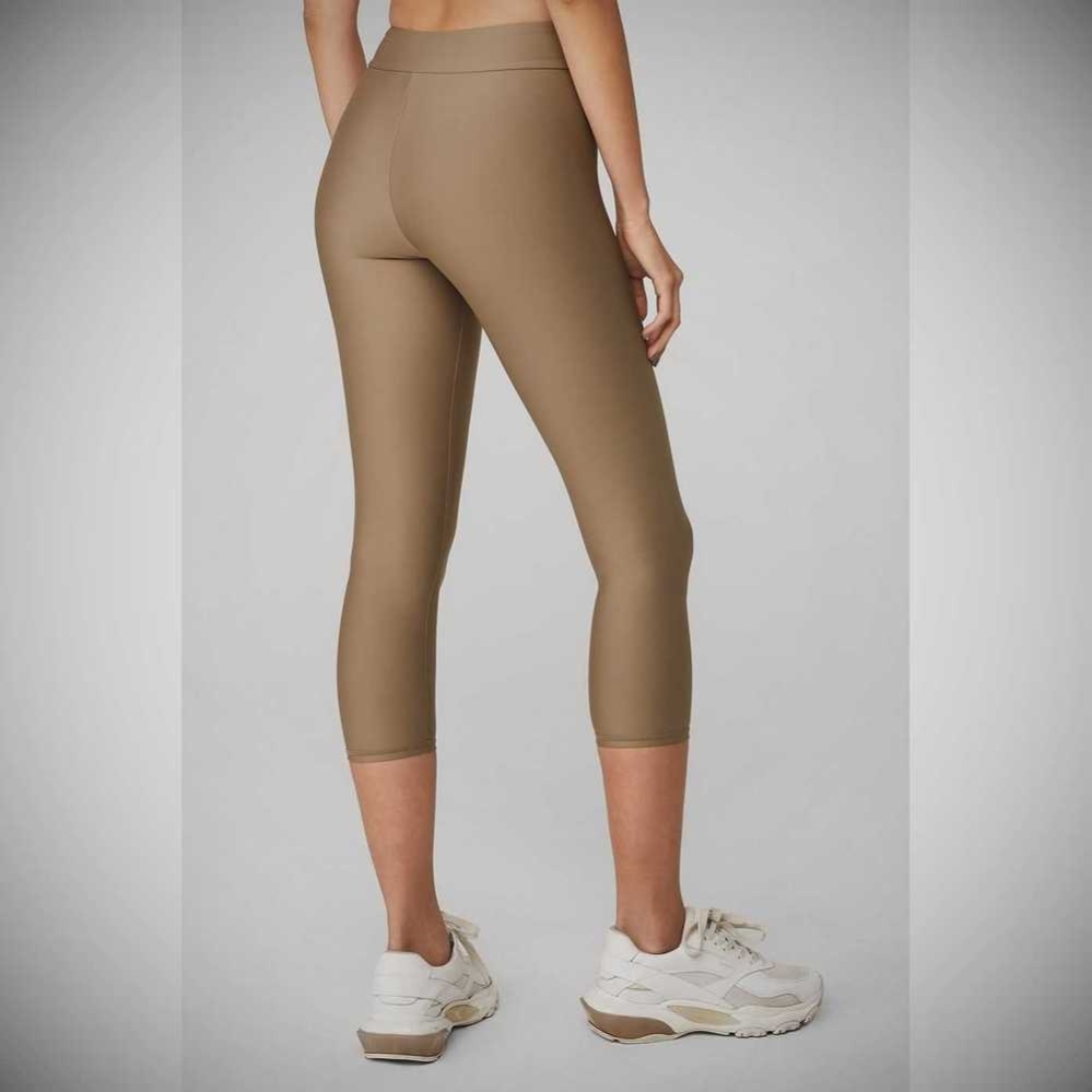 Pantalones Capri Alo Yoga Airlift High-Cintura Conceal-Zip Mujer Marrom | MX-94FKXV