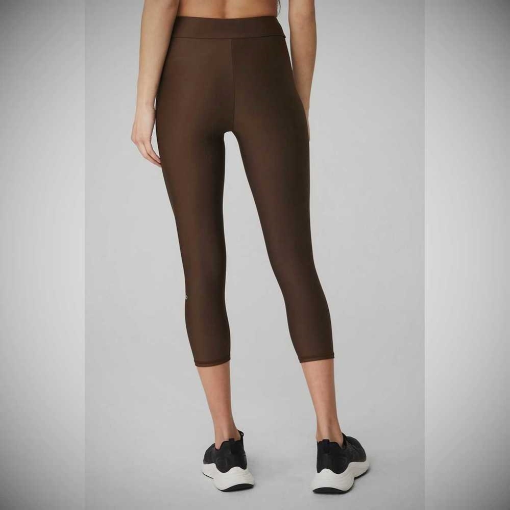 Pantalones Capri Alo Yoga Airlift High-Cintura Conceal-Zip Mujer Cafes | MX-97YWFN