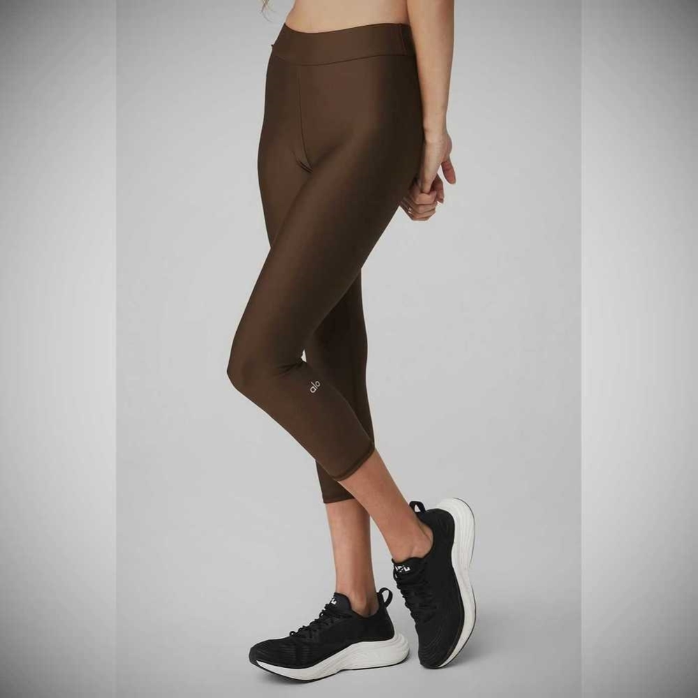 Pantalones Capri Alo Yoga Airlift High-Cintura Conceal-Zip Mujer Cafes | MX-97YWFN