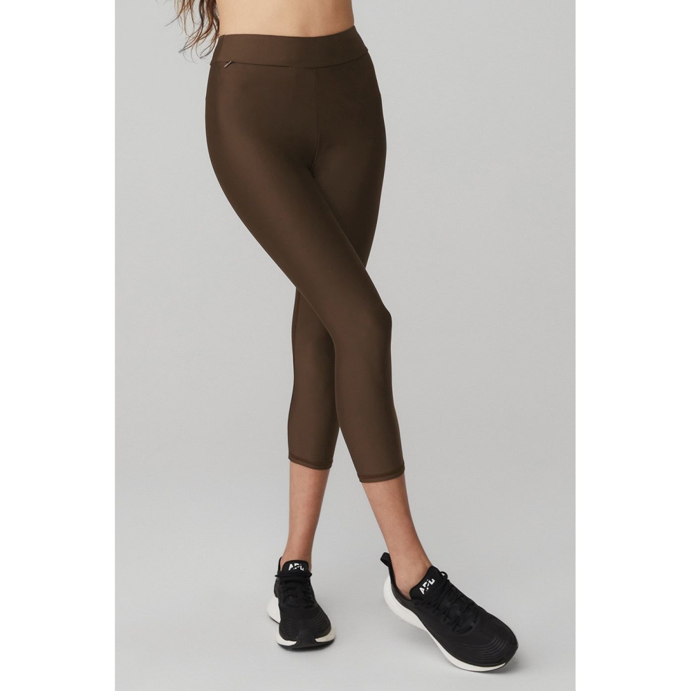 Pantalones Capri Alo Yoga Airlift High-Cintura Conceal-Zip Mujer Cafes | MX-97YWFN