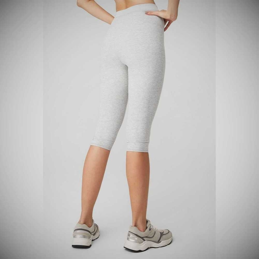 Pantalones Capri Alo Yoga Alosoft High-Cintura Iconic 90'S Mujer Grises | MX-26QLDO