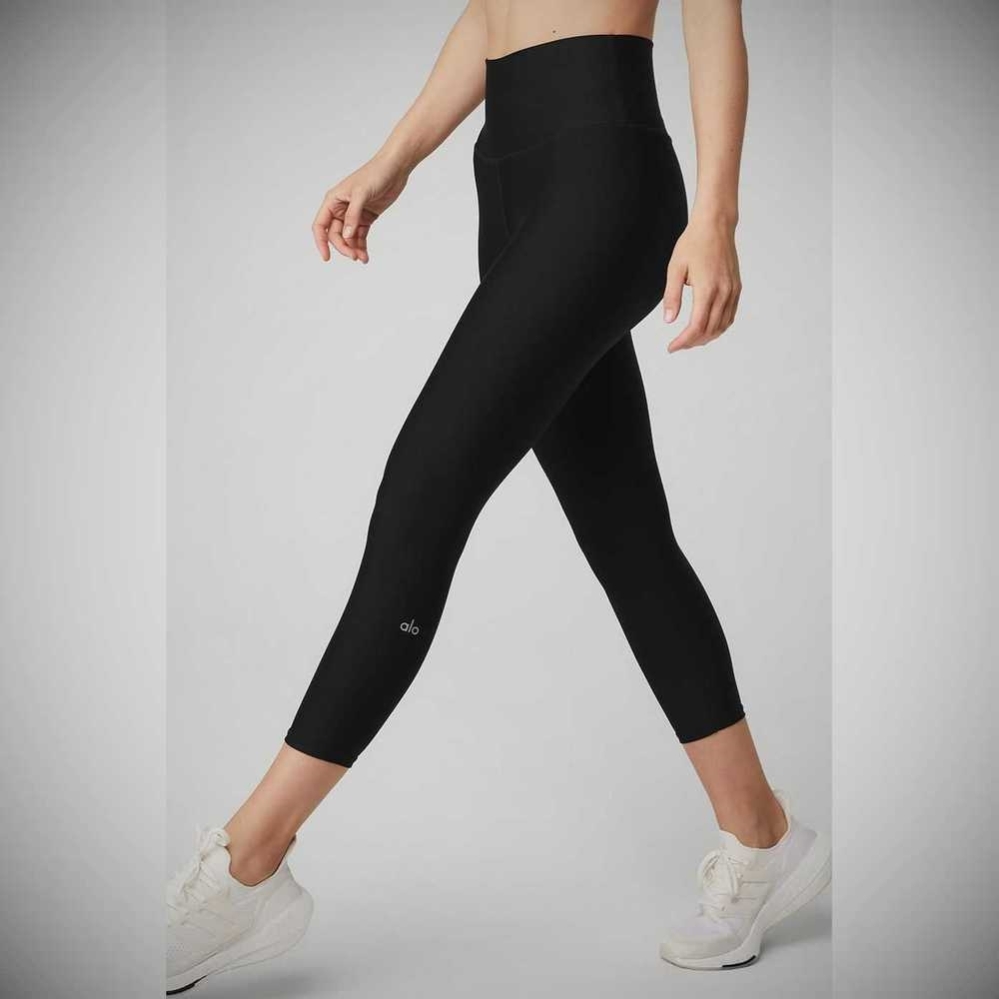 Pantalones Capri Alo Yoga High-Cintura Airlift Mujer Negros | MX-82ODMC